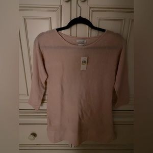 NWT Van Heusen Pink 3/4 Sleeve Tunic Size XXS.